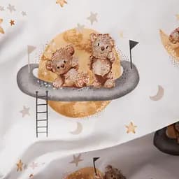 Комплект постільної білизни Moon&Star Бязь Gold Люкс Teddy Dreams євро 200х220 наволочки 4х70х70 - мініатюра 8