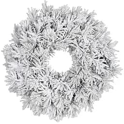 Вінок декоративний Black Box Trees Dinsmore Frosted штучний з ефектом покриття снігом 60 см біло-зелений (8718861289039)