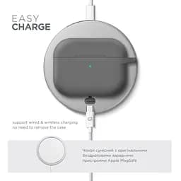 Силіконовий чохол для навушників Apple AirPods Pro 2 2022, Hang Case, сірий, ультратонкий захисний кейс товщиною 2 мм, захист від подряпин, пилу та ударів, компактний, з карабіном для кріплення, ArmorStandart (ARM68600) - мініатюра 7