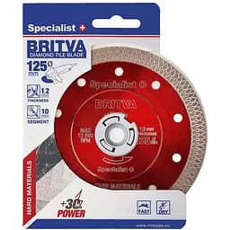 Диск алмазний Specialist+ Britva 125x1.3x22 мм (11/2-4125)