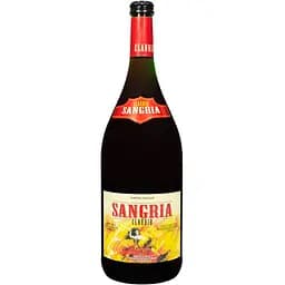Винний напій Claudio Sangria, червоний, напівсолодкий, 7%, 1,5 л
