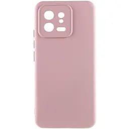 Чехол TPU GETMAN Liquid Silk Full Camera для Xiaomi 13 Розовый / Pink Sand
