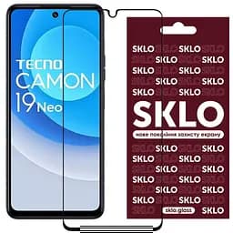 Захисне скло SKLO 3D для Tecno Camon 19 CI6n / 19 Pro CI8n Чорний