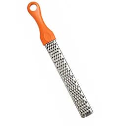Терка кухонная ручная мелкая для сыра шоколада и цедры лимона из нержавеющей стали 27.5 см Оранжевый 88228