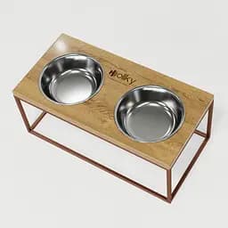 Hollky Base XL20 — миски на підставці для великих собак (2 × 1,8 л) - мініатюра 7