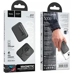 Акумулятор зовнішній Hoco Esteem magnetic power bank J117 магнітний 5000mah magsafe - мініатюра 4