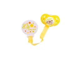 Ланцюжок для пустушки Baby Team Джунглі, жовтий (3331)