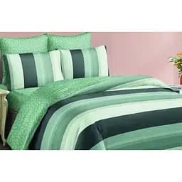 Комплект постільної білизни Versailles Зелена полоска двоспальний мікрофібра (147089)