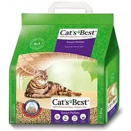 Наполнитель Cat’s Best Smart Pellets для кошачьего туалета деревянный 10л/5кг