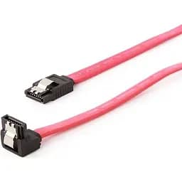 Кабель Cablexpert SATA III 0.5m із засувкою та кутовим роз'ємом (CC-SATAM-DATA90)