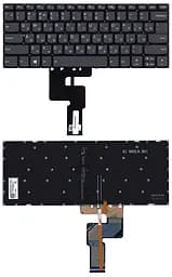 Клавіатура для ноутбука Lenovo IdeaPad 330S-14 з підсвічуванням (Light), Black, (No Frame)