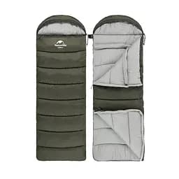 Спальник Naturehike U350 з капюшоном (NH20MSD07) +1°C - лівий - коричневий - мініатюра 4