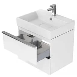 Тумба для ванної кімнати Cersanit Virgo 60 см Білий/Чорний S522-018 30412 - мініатюра 3