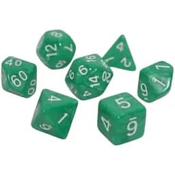 Набор кубиков Pearl 7 Dice Set - Green , 7 шт. (g7dpearl16)