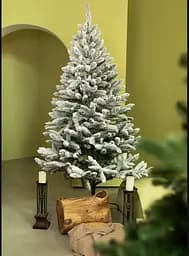 Ялинка штучна Бейбері засніжена з підставкою 2.2 м