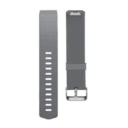 Силіконовий ремінець для фітнес браслета Fitbit Charge 2 Grey L - мініатюра 5