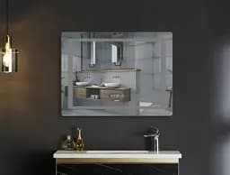 Дзеркало Mixxus Style MR03-90x70 (годинник, LED-підсвічування, антизапотівання) (MI6007) - мініатюра 4