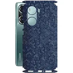 Защитная пленка StatusSKIN для Honor 60 Корпус Винил Соты синие