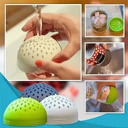 Друшляк силіконовий портативний фільтр для консервних банок, Kitchen Master Білий 87270 - мініатюра 9