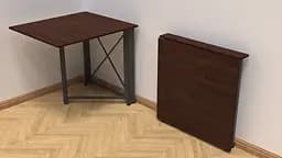 Стіл-книга трансформер Оріон 1 Ferrum-decor 750x810x730 Чорний метал ДСП Венге Магія 16 мм (FRD-105426) - мініатюра 4