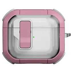 Футляр протиударний Locking Button для навушників Airpods 3 Pink