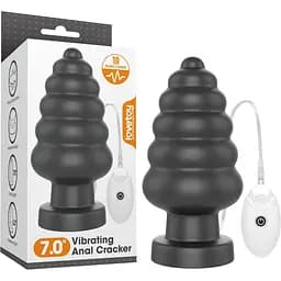 Анальная пробка King Sized Vibrating Anal Cracker 7, 18 см (чёрный)