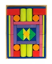 Большой деревянный конструктор NIC Прованс, 53 детали (NIC523305)