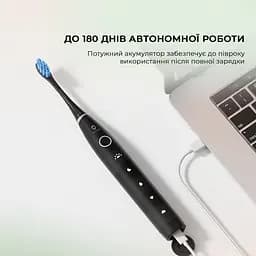 Розумна зубна електрощітка Oclean Flow S Electric Toothbrush Black (6970810557343) - мініатюра 10