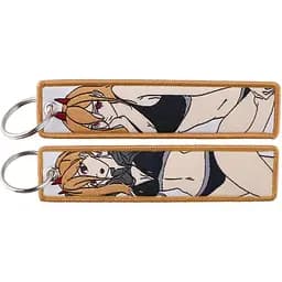 Брелок тканинний Людина бензопила Павер Chainsaw Man Power 10 см