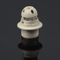 Патрон Е27-з різьбою бежевий зі шляпкою та гайкою Brille 138092