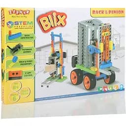 Конструктор Zephyr полипропиленовый, развивающий с моторчиком "BLIX" Подъемник (150 элм./6 моделей)