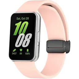 Ремінець DK Silicone Sport Magnetic для Samsung Galaxy Fit3 (R390) (pink sand / black) - мініатюра 2
