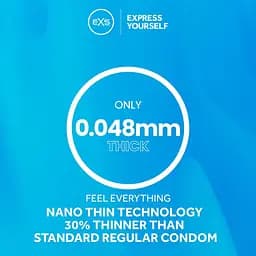 Презервативи EXS Nano Thin (тонкі, 1 шт.) - мініатюра 2