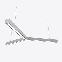 Світлодіодний світильник X-LED 90ВТ Y-подібний сірий (Ø1230)