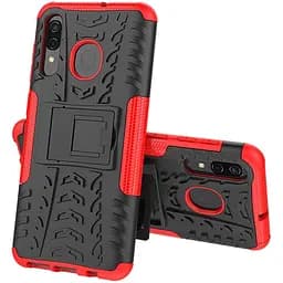 Чехол-накладка Toto Dazzle Kickstand 2 in 1 Case Samsung Galaxy A20/A30 Red