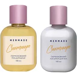 Парфумований набір для тіла Mermade Champagne, гель для душу, 100 мл + лосьйон для тіла, 100 мл