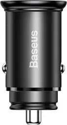 Автомобільний зарядний пристрій Baseus Circular Metal PPS Quick Charger 30W Support VOC CCYS-C01 Black