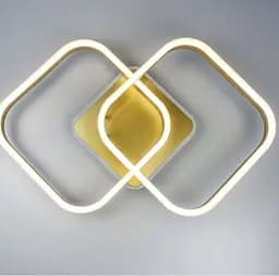 Стельова LED люстра на 2 ріжки квадратної форми з кольоровою RGB підсвіткою на основі | Арт. A 55071/2 | Line F - мініатюра 7