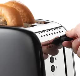 Тостер Colours Plus 1600Вт, підігрів, розморожування, метал., чорний Russell Hobbs kuh0014874 - мініатюра 7