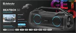 Портативна акустика Defender Beatbox 50 Black (65950) (7055827) - мініатюра 5