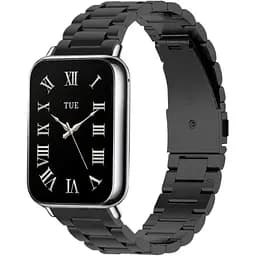 Ремінець DK CDK для Xiaomi Mi Smart Band 9 Pro Metal Fitlink Steel Band (017764) (black) - мініатюра 2