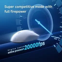 Ігрова бездротова мишка MCHOSE A7 v2 Ultra PLUS / Три режими підключення / Сенсор PAW3950Ti / 42000 DPI / White - мініатюра 4
