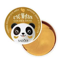 Патчі під очі від темних кіл Sadoer Golden Snail з муцином равлика 60 шт. (SD98436)
