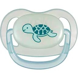 Пустышка силиконовая анатомическая Canpol babies Love&Sea 18+ месяцев голубая (34/910_blu)