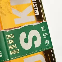 Уцінка. Віскі The Busker Triple Cask Triple Smooth Blended Irish Whiskey 40% 0.7 л, у подарунковому пакуванні + 2 склянки  - мініатюра 6