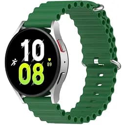 Ремінець Hump Samsung Galaxy Watch Active 2 40mm44mm - темно-зелений ширина кріплення 20мм силікон Watchbands (W23-5WB91199940)