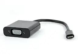 Переходник Cablexpert USB Type-C-VGA, 0,15 м Black (AB-CM-VGAF-01)