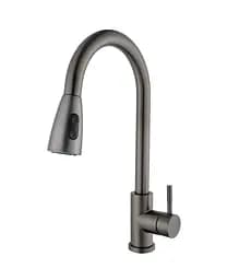 Смеситель для кухни EcoMIX Stella STE-2031-GP вытяжной с лейкой-душем