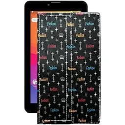 Чехол StatusCASE из экокожи для планшета Prestigio Wize 4117 3G Фэшн черный