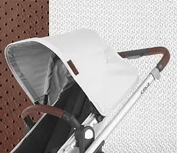 Універсальна коляска 2 в 1 UPPAbaby CRUZ 2, BRYCE (перлово-білий/срібляста рама/коричнева шкіра) - мініатюра 10